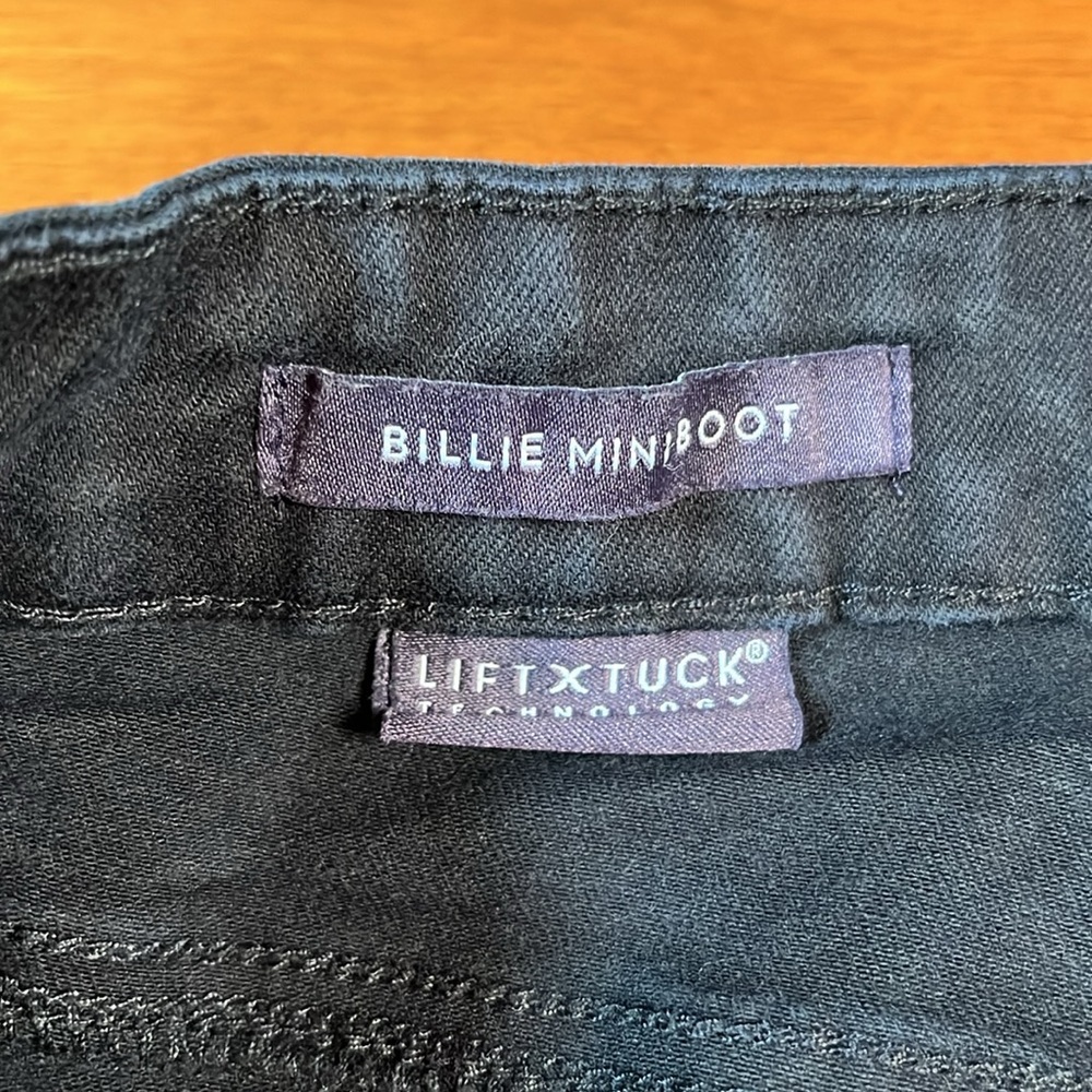NYDJ Billie Mini Boot Black Chinos Classic Style Petite 8 8P - Picture 3 of 9